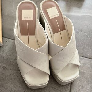 Dolce Vita Cream Women's Mules